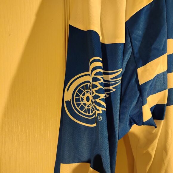 Detroit Red Wings jersey mens L LArge white blue Cotapaxi HOckey NHL - Picture 5 of 10